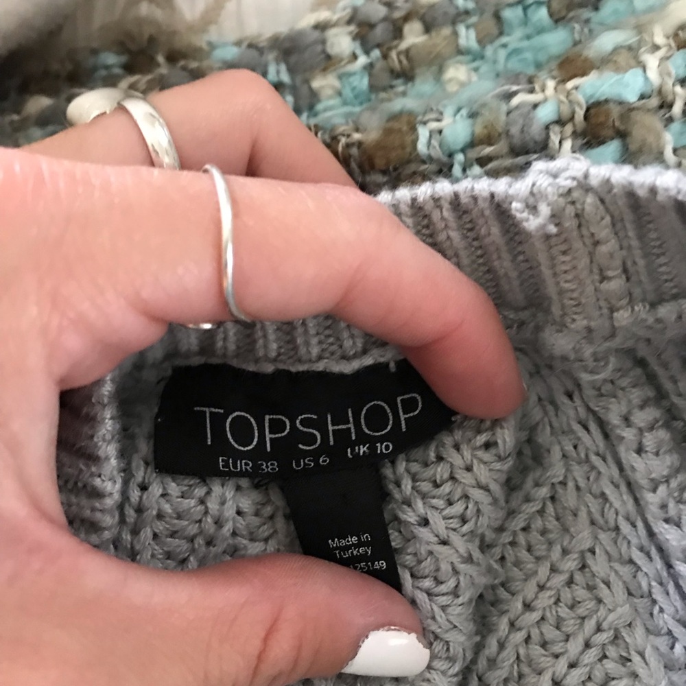 topshop grey sweater